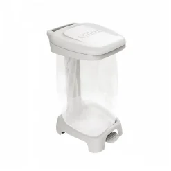 Support sac 120 L + couvercle blanc