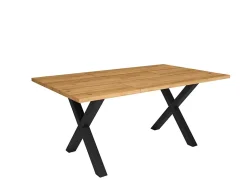 Supports Jeu de 2 Pieds en X en Bois massif laqué noir 72x72cm