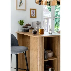Table à manger bar en bois COLVA