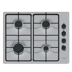 Table de cuison gaz 60cm 7500w 4 feux inox Bosch PBP6B5K80 série 2