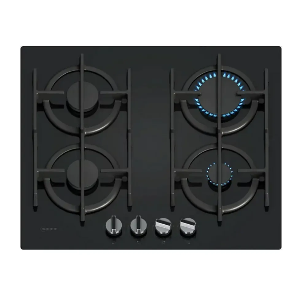 Table de cuisson à gaz 59cm 4 feux noir 7500w noir Neff T26PIP4S0 n70