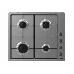 Table de cuisson à gaz 59.5cm 4 feux noir Candy CHW6LBX pop evo