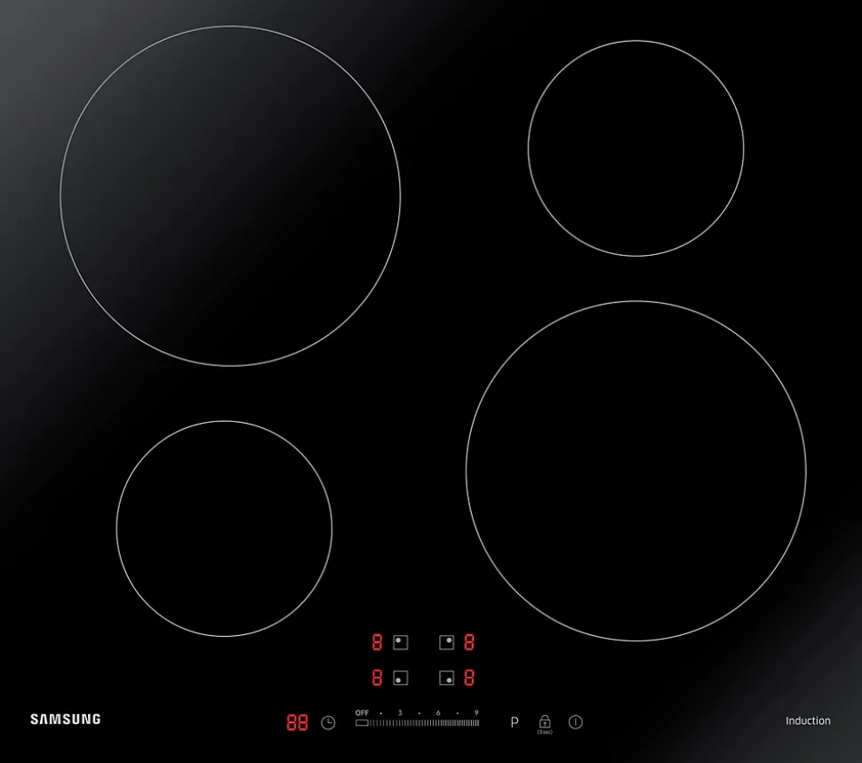 Table de cuisson à induction 7.2kw 4 foyers noir Samsung NZ64M3707AK