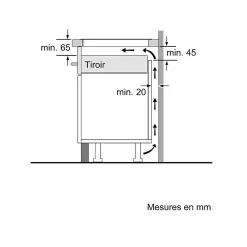Table de cuisson à induction 71cm 4 feux 7400w noir Siemens ED751HSB1E