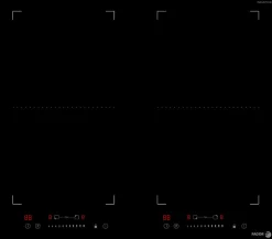 Table de cuisson à induction 60cm 4 feux 7200w noir Fagor FAI3546