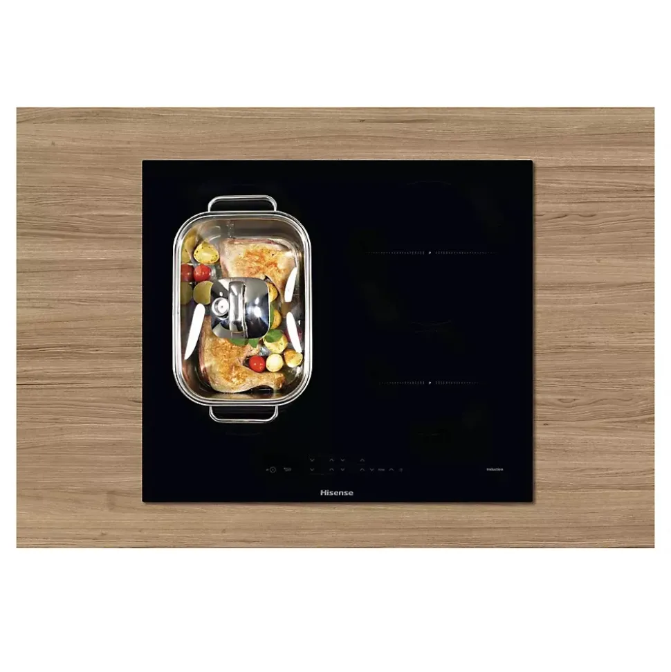 Table de cuisson à induction 60cm 4 feux 7200w noir Hisense I6433CB7