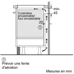 Table de cuisson à induction 60cm 4 feux noir Bosch PUE611BB5E série 4
