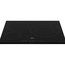 Table de cuisson à induction 60cm 3 feux 7200w noir Beko HII63200MTB