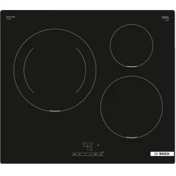 Table de cuisson à induction 60cm 3 feux noir Bosch PIJ611BB5E série 4