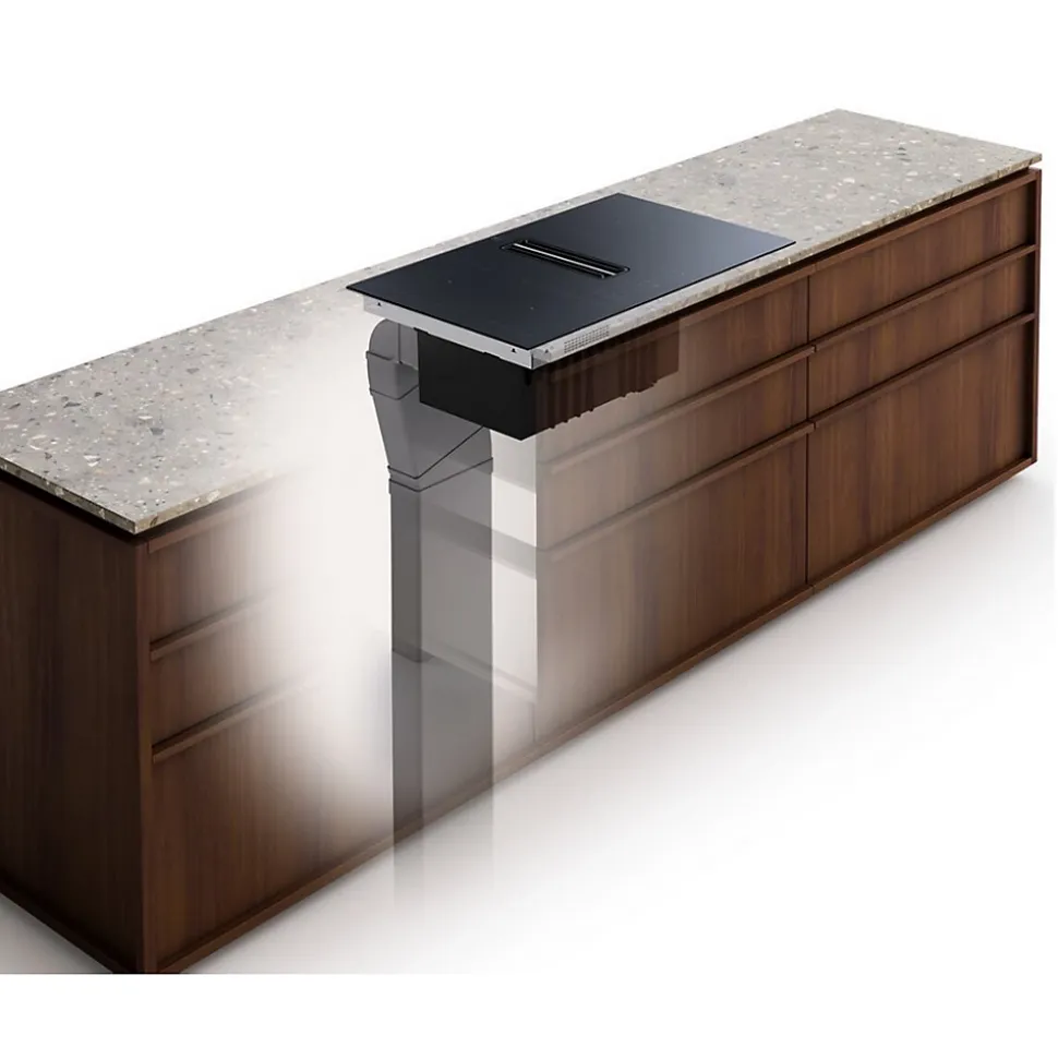 Table de cuisson aspirante induction 78cm 4 feux 7350w noir Electrolux KCC83443