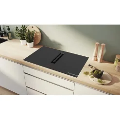 Table de cuisson aspirante induction 4 feux 7400w noir Bosch PVQ811H26E