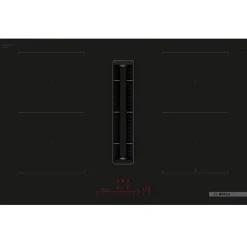 Table de cuisson aspirante induction 4 feux 7400w noir Bosch PVQ811H26E
