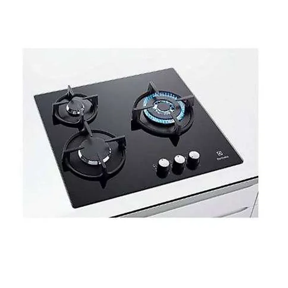 Table de cuisson gaz 56cm 3 feux noir Electrolux EGT6633NOK