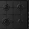 Table de cuisson gaz 60cm 4 feux noir Candy CHW6LBB pop evo