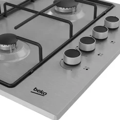 Table de cuisson gaz 60cm 4 feux inox Beko HIGG64123SX