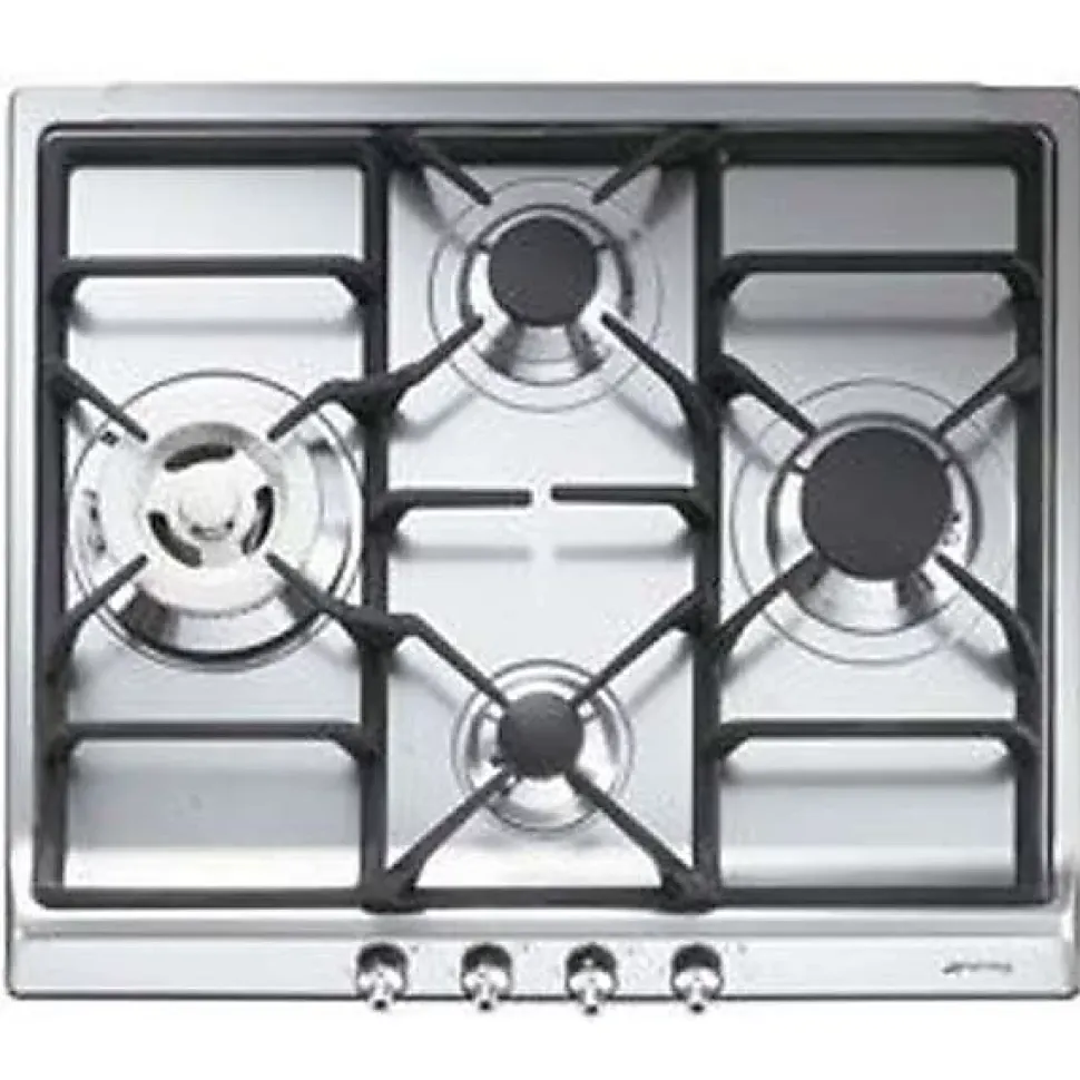 Table de cuisson gaz 60cm 4 feux inox Smeg SER60SGH3