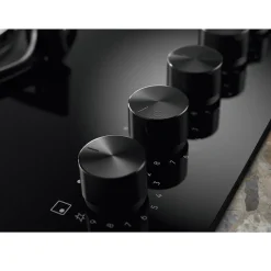 Table de cuisson gaz 75cm 5 feux noir Electrolux EGG75372K