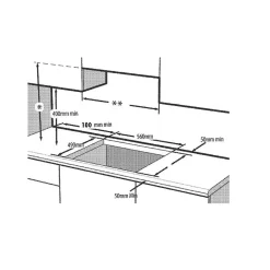 Table de cuisson gaz 60cm 4 feux blanc Beko HIGG64123SW