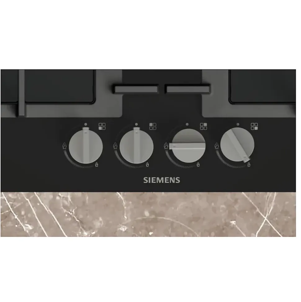 Table de cuisson gaz 59cm 7800w noir Siemens EN6B6HK40 iq300