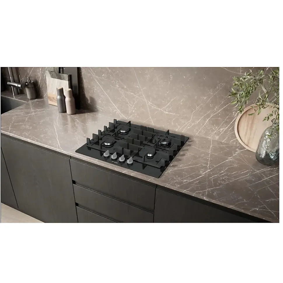 Table de cuisson gaz 59cm 7800w noir Siemens EN6B6HK40 iq300