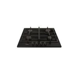 Table de cuisson gaz 60cm 7300w noir Whirlpool TGML660NB