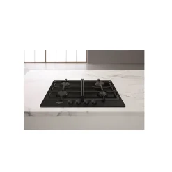 Table de cuisson gaz 60cm 7300w noir Whirlpool TGML660NB