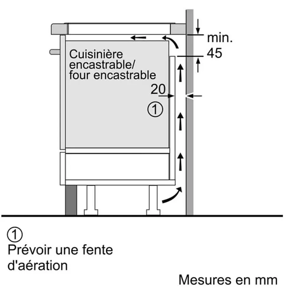 Table de cuisson induction 60cm 4 feux 7400w noir Bosch PVQ611BB6E Série 4