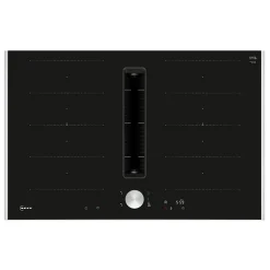 Table de cuisson induction aspirante 80cm 4 feux 7400w noir Neff V68TTX4L0