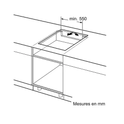 Table de cuisson induction 60cm 4 feux 7400w noir Bosch PXY63KHC1E