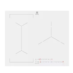 Table de cuisson induction 3 feux 7350w blanc Electrolux EIV63342CW/1 série 600