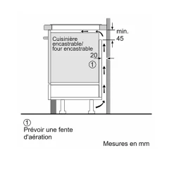 Table de cuisson induction 80cm 4 feux 7400w noir Siemens EX851HEC1F