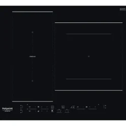 Table de cuisson induction - HOTPOINT - 3 zones - HB2760BNE - L 59 x P 51 cm - 7200W total - Noir