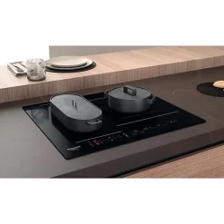 Table de cuisson induction - HOTPOINT - 3 zones - HB2760BNE - L 59 x P 51 cm - 7200W total - Noir