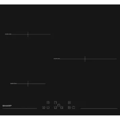 Table de cuisson induction 3 feux 60cm noir Sharp KH6I31NT0I