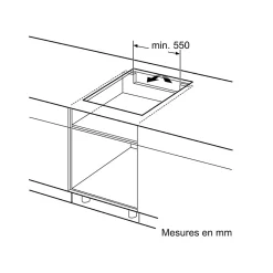 Table de cuisson induction 80cm 4 feux 7400w noir Bosch PXE831HC1E