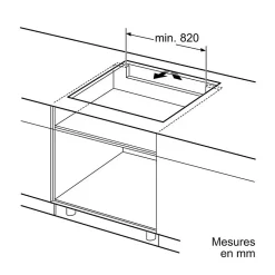 Table de cuisson induction 90cm 5 feux 11100w noir Siemens EX975LXC1E iq700