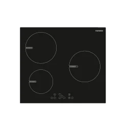 Table de cuisson induction 60cm 3 feux 4300w noir Telefunken TK60I3Z1BT