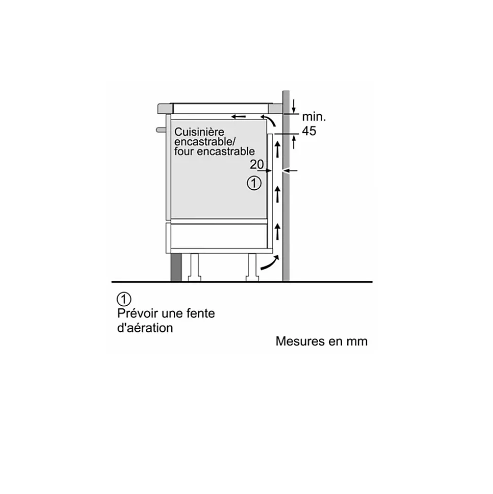 Table de cuisson induction 60cm 4 foyers 6900w noir Siemens ED651HSB1E