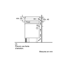 Table de cuisson induction 60cm 4 foyers 6900w noir Siemens ED651HSB1E