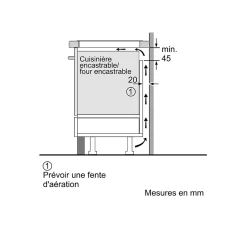 Table de cuisson induction 60cm 5 feux 7400w noir Bosch PVW831HC1E