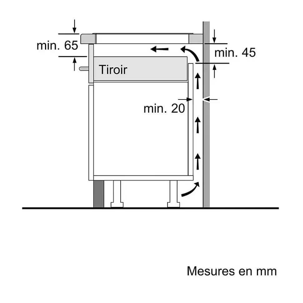Table de cuisson induction 60cm 4 feux 7400w noir Siemens EX651HXC1E iq700