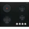 Table de cuisson mixte 60cm 4 feux noir Airlux AV647HBK