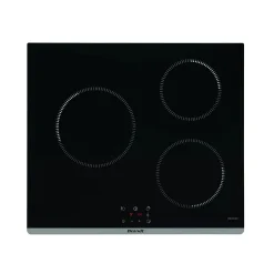 Table de cuisson victrocéramique 60cm 4 feux 5900w noir Brandt BPI5361B