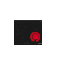 Table de cuisson vitrocéramique 60cm 4 feux 6600w noir Bosch PKF611BB8E
