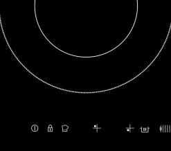 Table de cuisson vitrocéramique 4 feux 6700w noir Beko HIC64502T