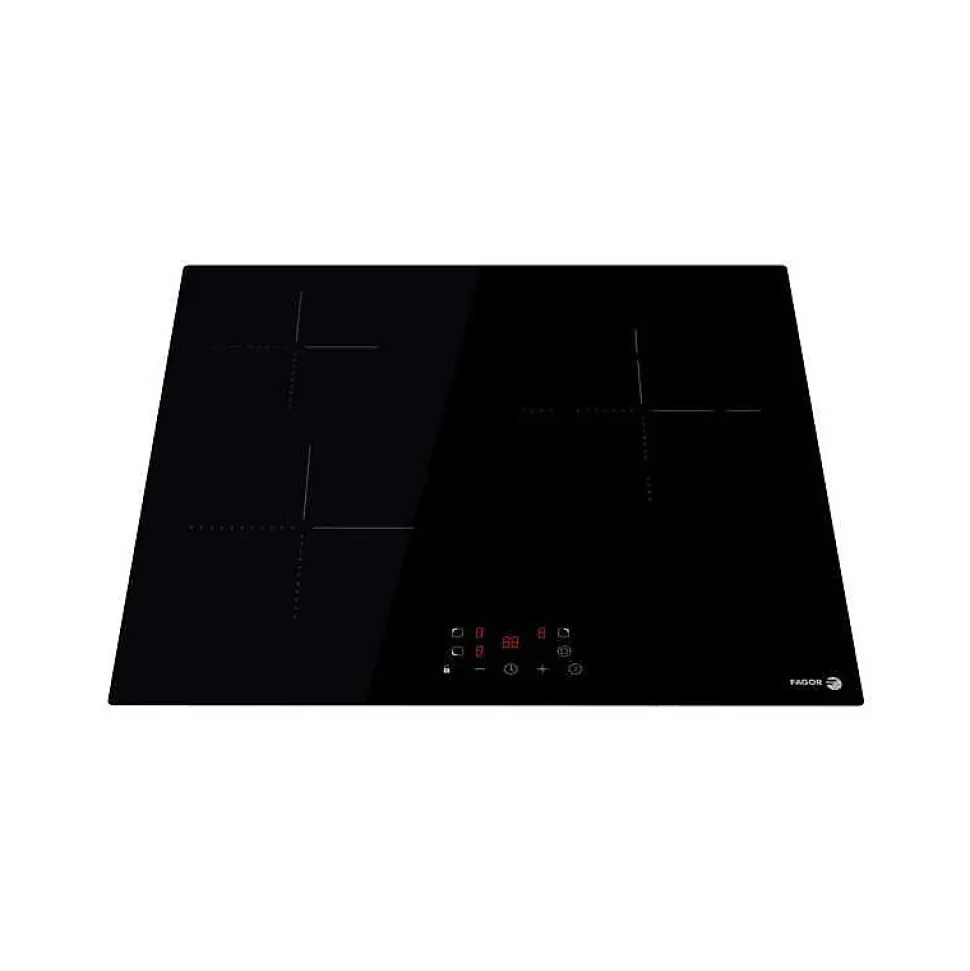 Table de cuisson vitrocéramique 59cm 3 foyers hilight noir Fagor FAV3536