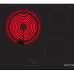 Table de cuisson vitrocéramique 60cm 3 feux 5700w noir Bosch PKK611BB8E série 4