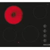 Table de cuisson vitrocéramique 60cm 4 feux 6600w noir Bosch PKE611CA8E série 2