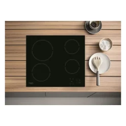 Table de cuisson vitrocéramique - HOTPOINT - HR631C - 4 foyers - 60 cm - Noir