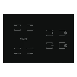 Table de cuisson vitrocéramique - HOTPOINT - HR631C - 4 foyers - 60 cm - Noir